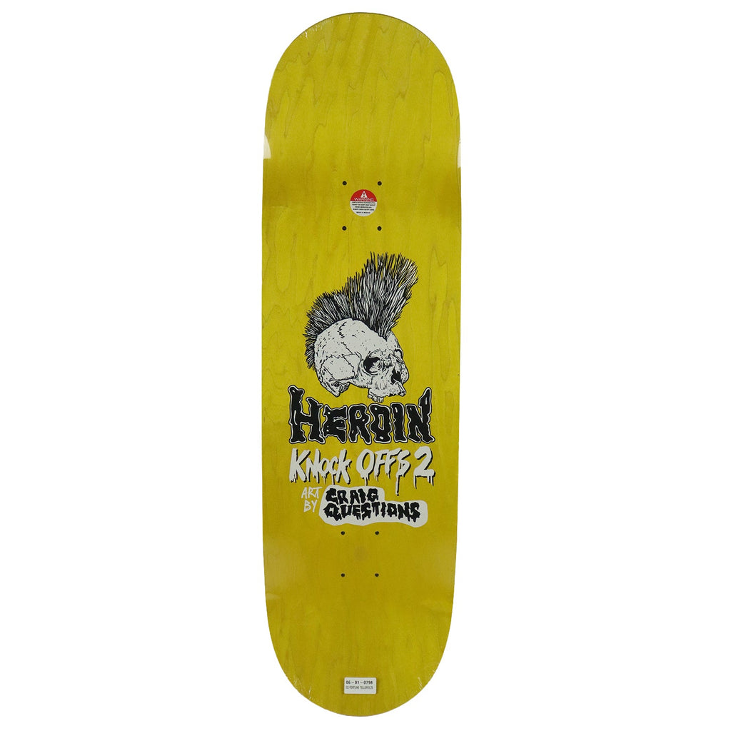 Heroin Skateboard Deck Craig Questions KO2 Fortune Teller 9.25" x 32.5"