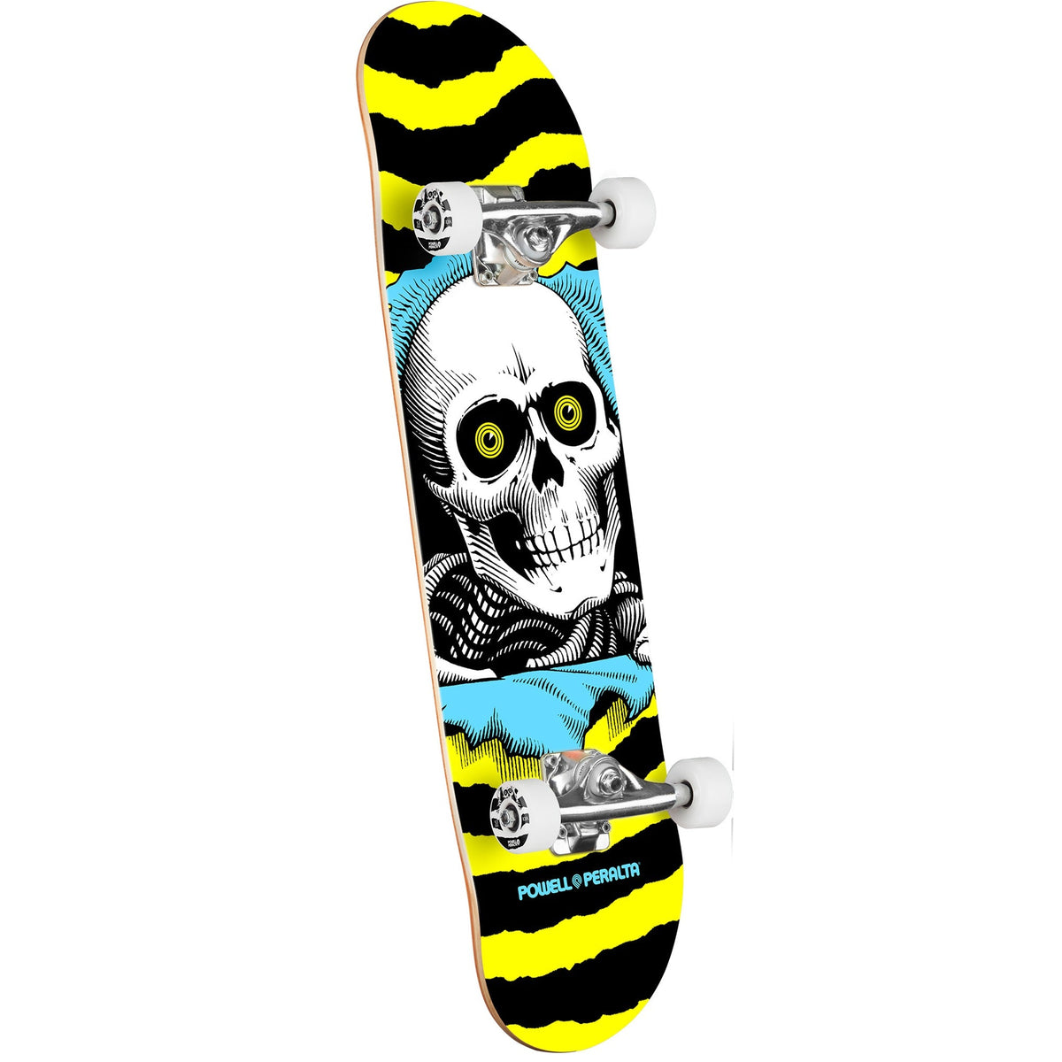 Powell Peralta Ripper Birch Skateboard Complete - 7″ Yellow/Blue