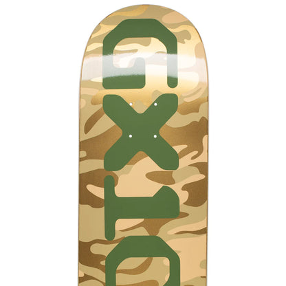 GX1000 Skateboard Deck OG Logo Camo/Green 8.625" x 32.125"