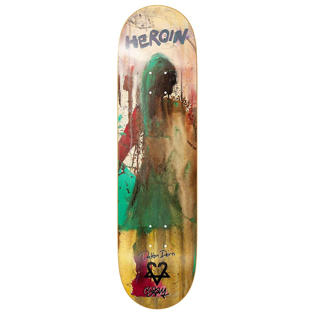 Heroin Skateboard Deck Dalton Dern Bam 8.38" x 32"