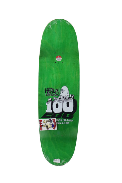 Heroin Skateboard Deck 100th Egg 9.125" x 32"