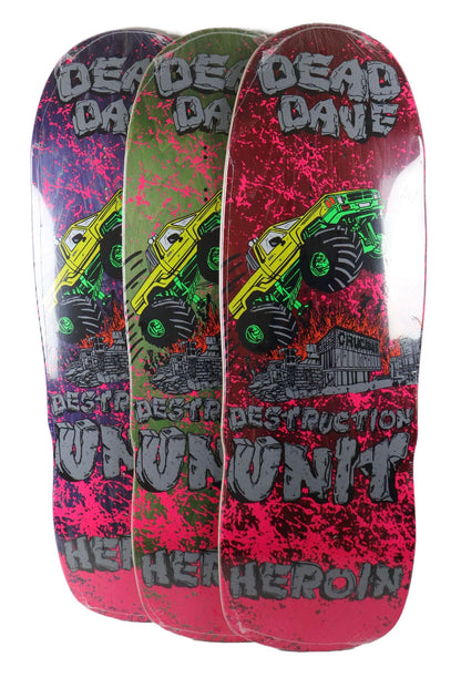 Heroin Skateboard Deck Dead Dave Knock Off (Assorted) 10.1" x 32"