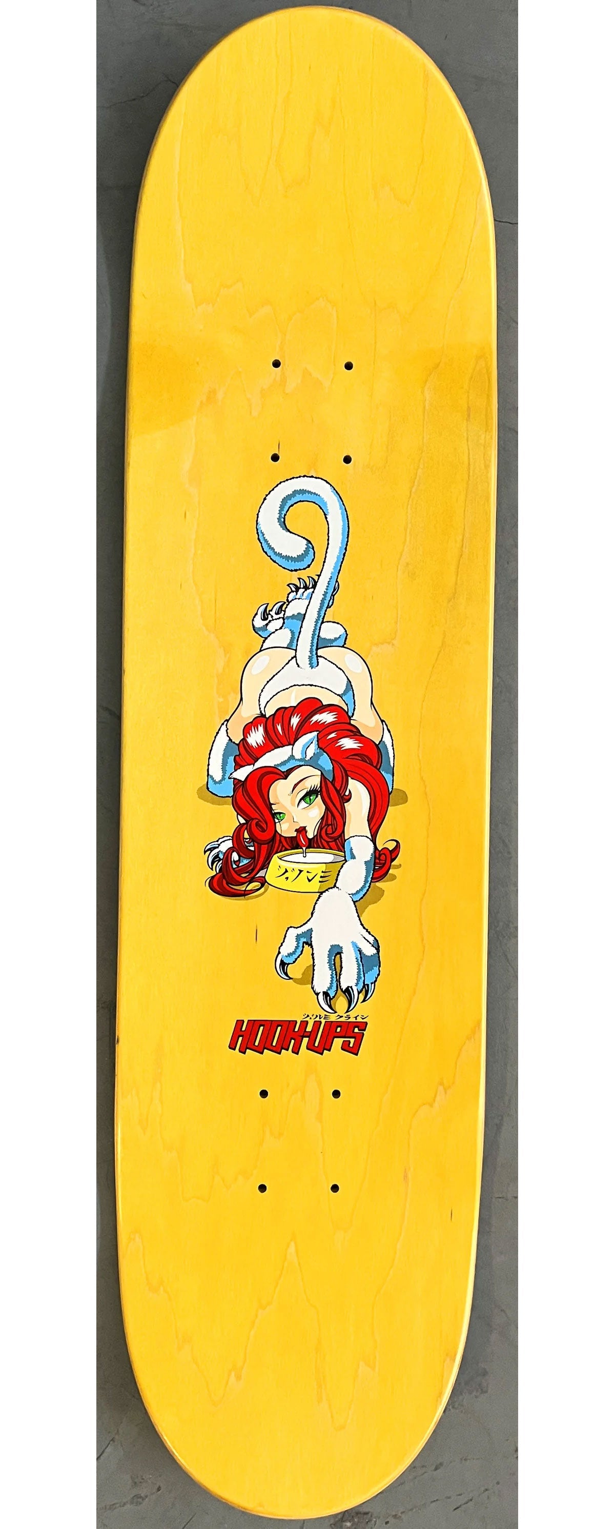 Hook Ups Skateboard Deck Milky Cat (Assorted) 8.25" x 32.25"