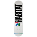 Habitat Skateboard Deck Apex Twin White 8.25" x 32.125"