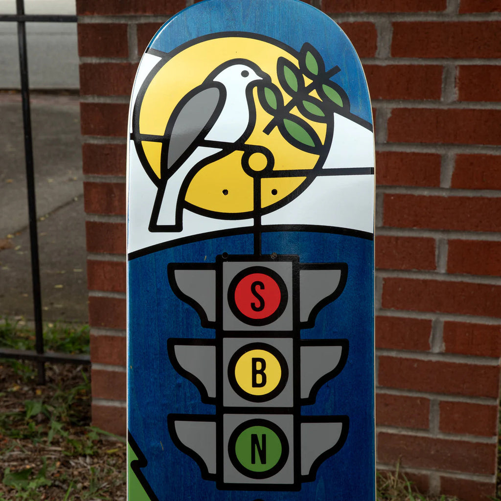 Habitat Skateboard Deck Baxter Neal Sunny Afternoon Blue 8.25" x 32.25"