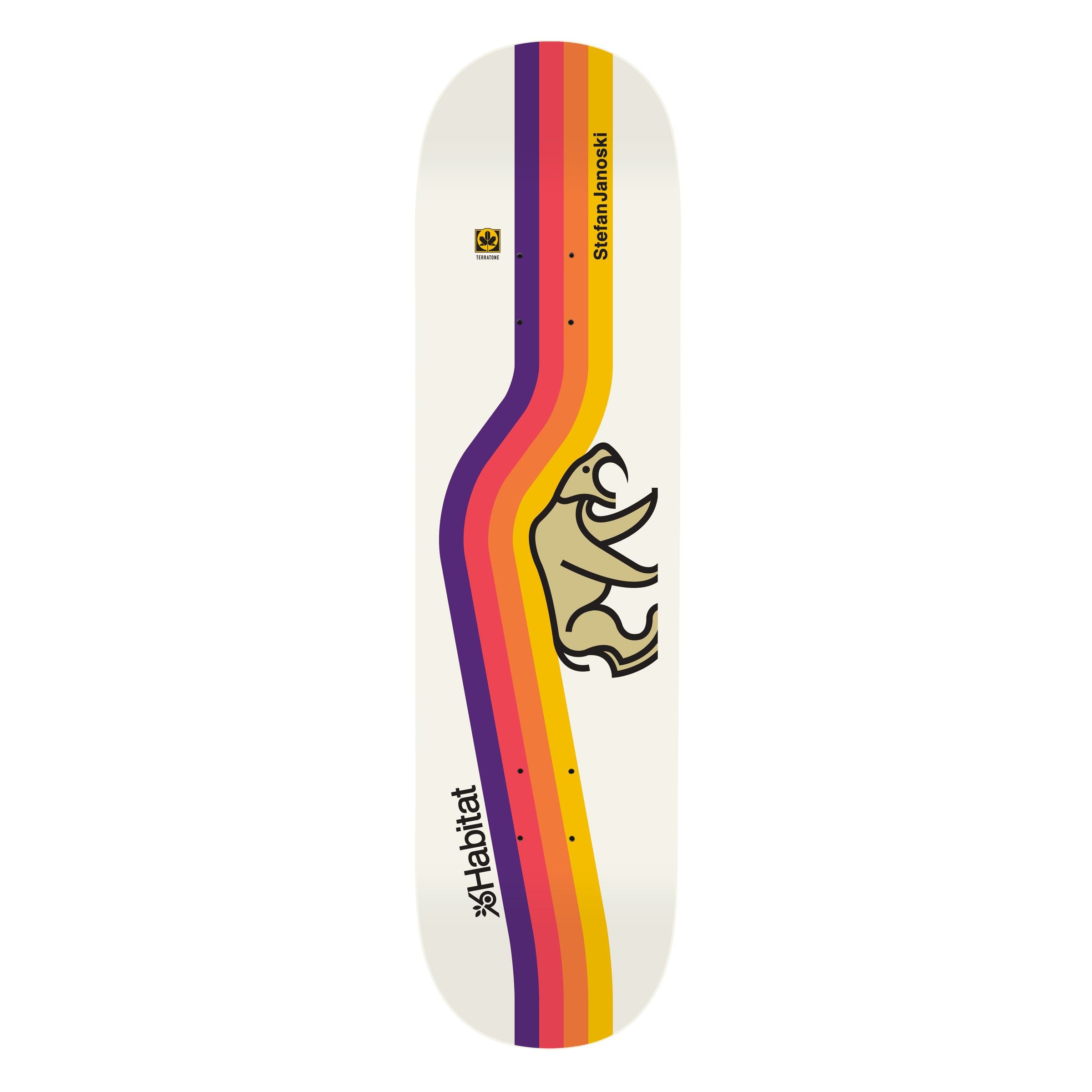 Habitat Skateboard Deck Stefan Janoski Saber White 8.125" x 31.75"