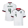 Mexico 26/27 E. Alvarez #4 Replica Away Jersey - Youth