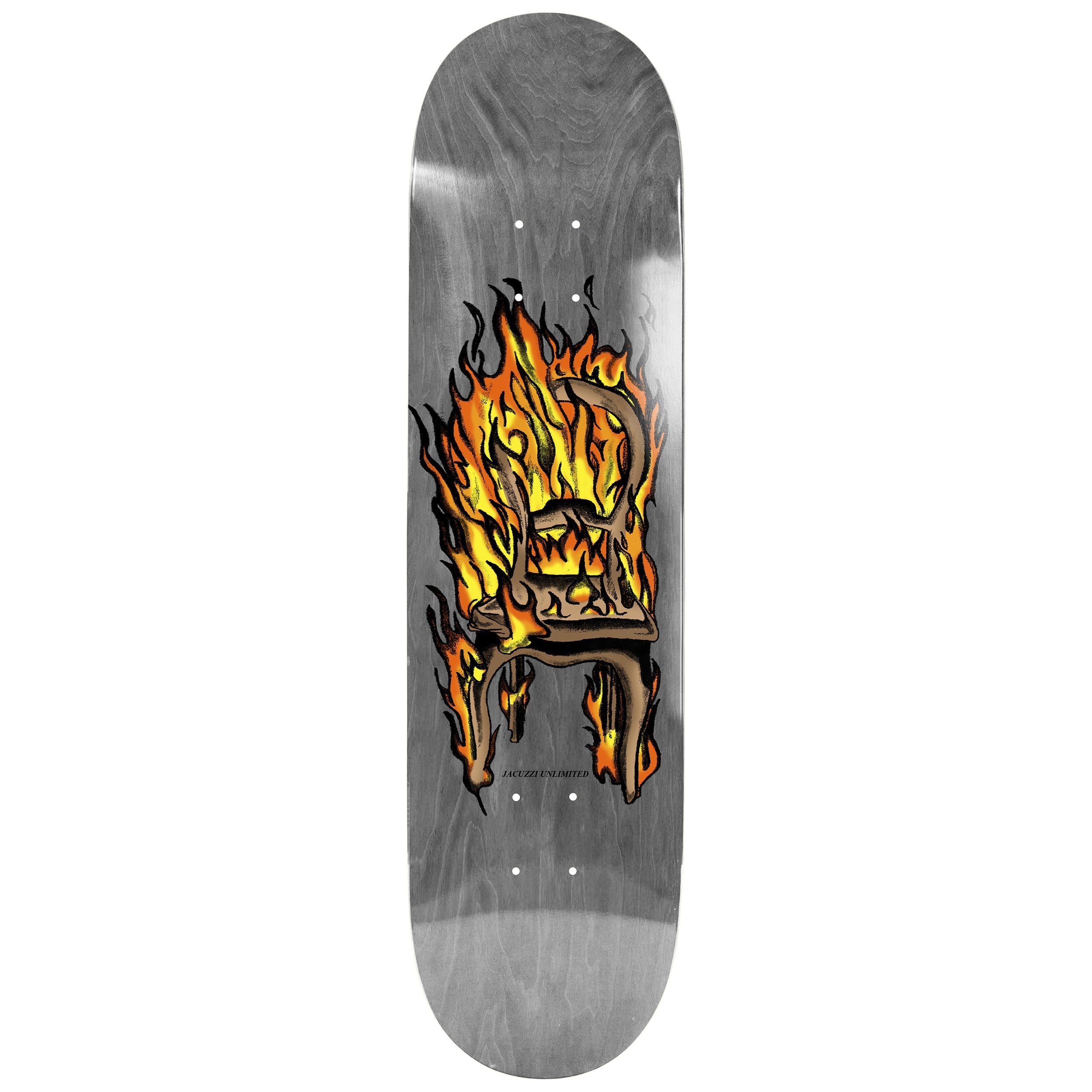 Jacuzzi Skateboard Deck Chair on Fire Twin Tail 8.5" x 32.325"