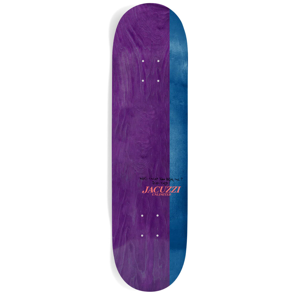 Jacuzzi Skateboard Deck Ice Font Jet Ski Pink 8.5" x 31.5"