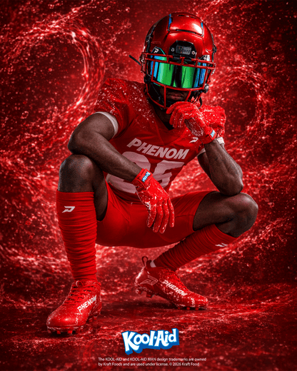 Kool-Aid 'Cherry' Football Cleats - Quantum Speed by Phenom Elite