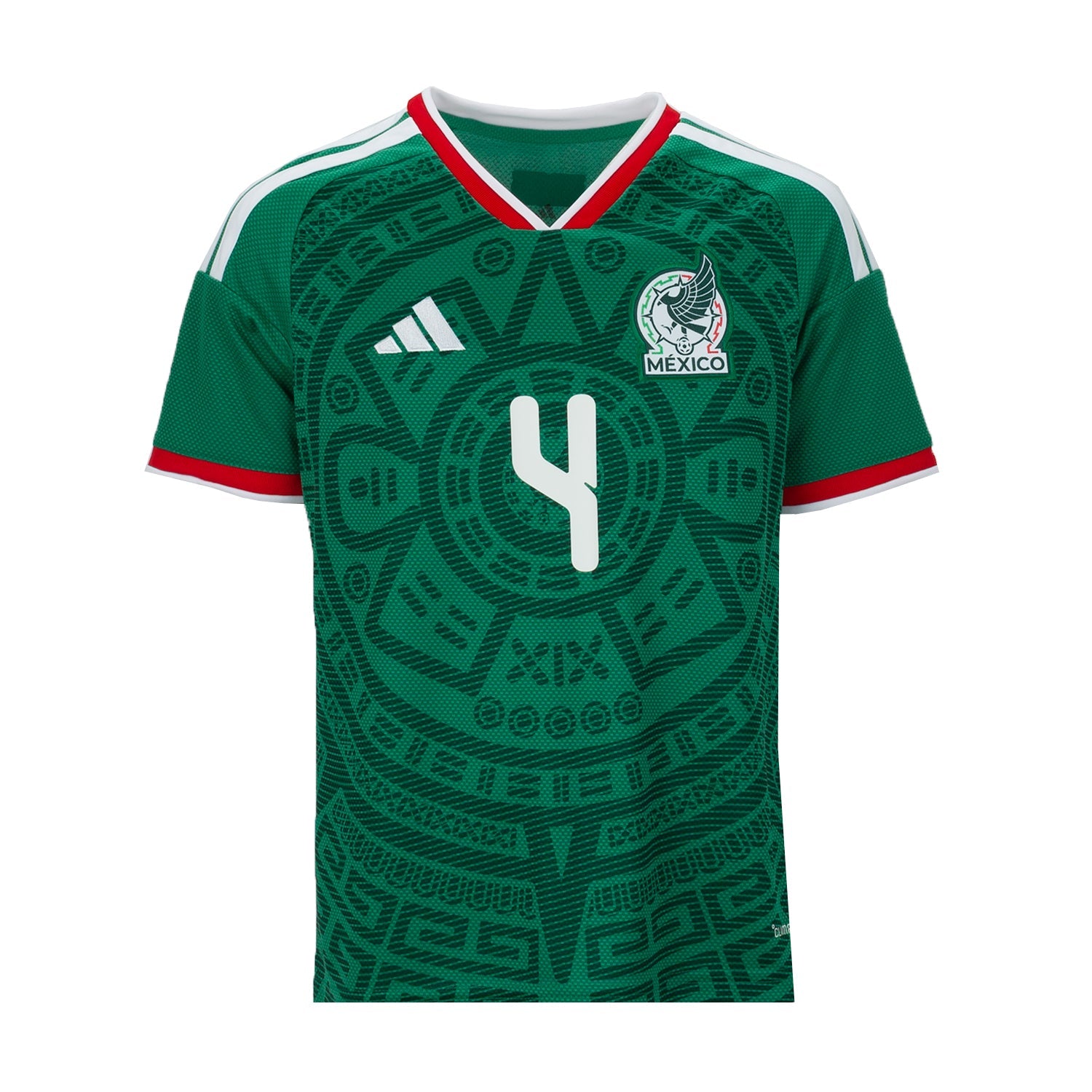 Mexico 26/27 E. Alvarez #4 Replica Home Jersey - Youth