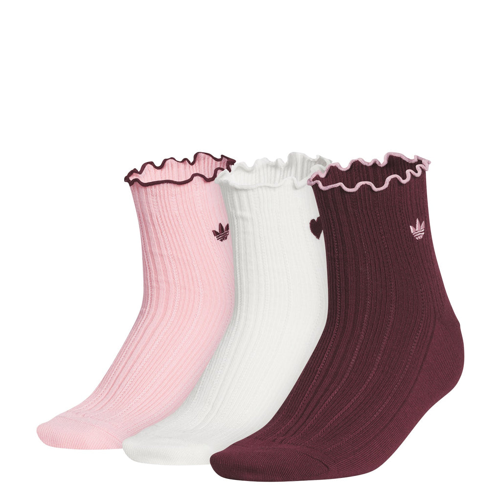 3 Pack Medium Originals Ruffle Quarter