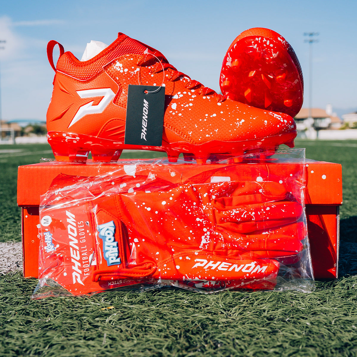 Kool-Aid 'Cherry' Football Cleats - Quantum Speed by Phenom Elite