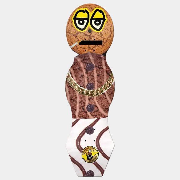 Krooked Skateboards x Quartersnacks Snackman Cruiser Deck 9"