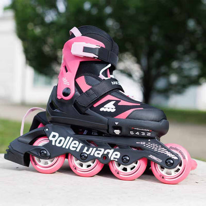 Rollerblade Microblade Black Pink Kids Skates