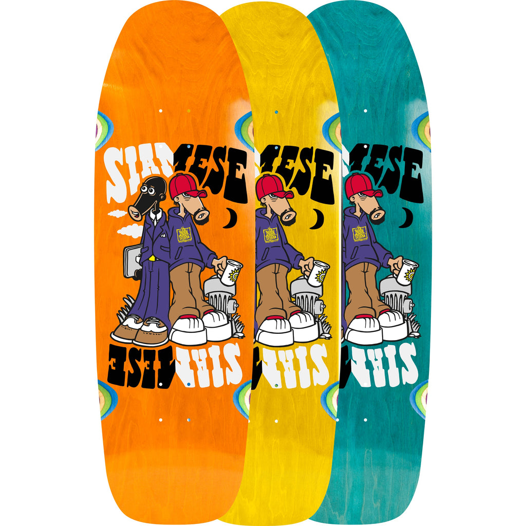 New Deal Skateboard Deck Siamese OG Shape (Assorted) 9.62" x 31"
