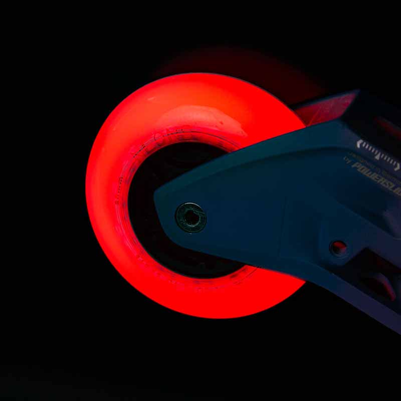 Powerslide Neons LED 90mm/85A Wheels (Pack of 4)