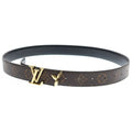 Louis Vuitton Reversible Logo Buckle Monogram Belt Brown