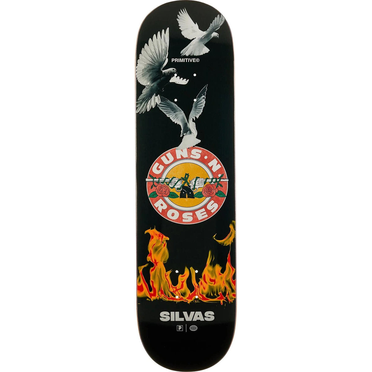 Primitive Skateboard Deck Silvas GNR Next Door 8.38"