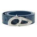 Dior Blue Galaxy Reversible Belt Logo Buckle Navy Leather