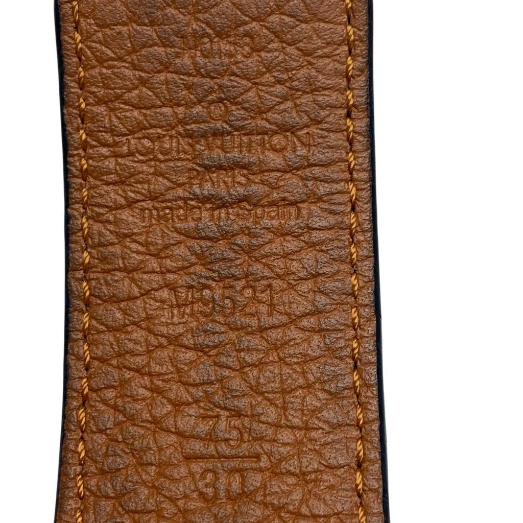 Louis Vuitton Ceinture Belt 75 Black Brown