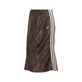 Snake Print Satin Skirt