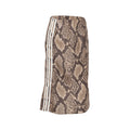 Snake Print Satin Skirt