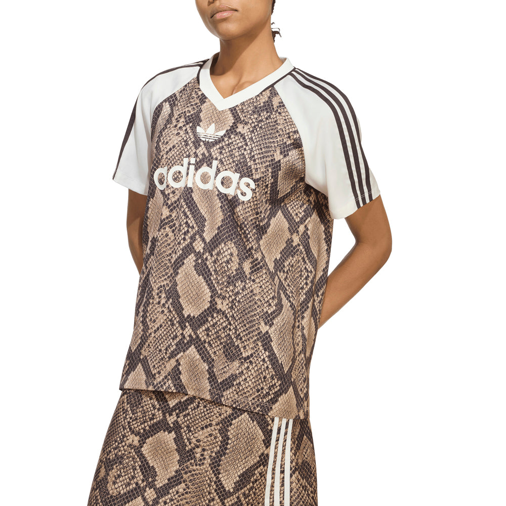 Snake Print Satin Jersey