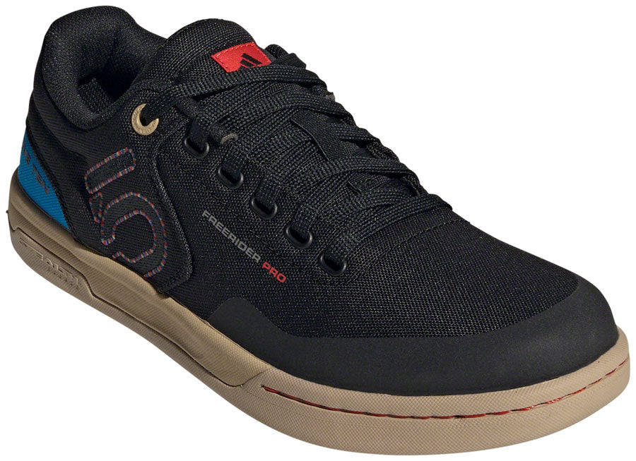 Five Ten Freerider Pro Canvas Flat Shoes - Men's, Core Black/Carbon/Pulse Lime