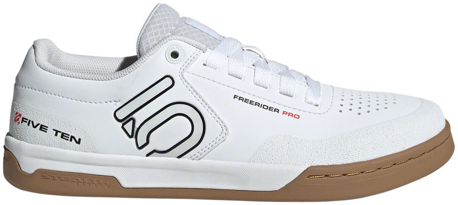 Five Ten Freerider Pro Flat Shoes - Men's, FTWR White/Core Black/Red