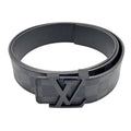Louis Vuitton Ceinture LV Initial Leather Black Belt