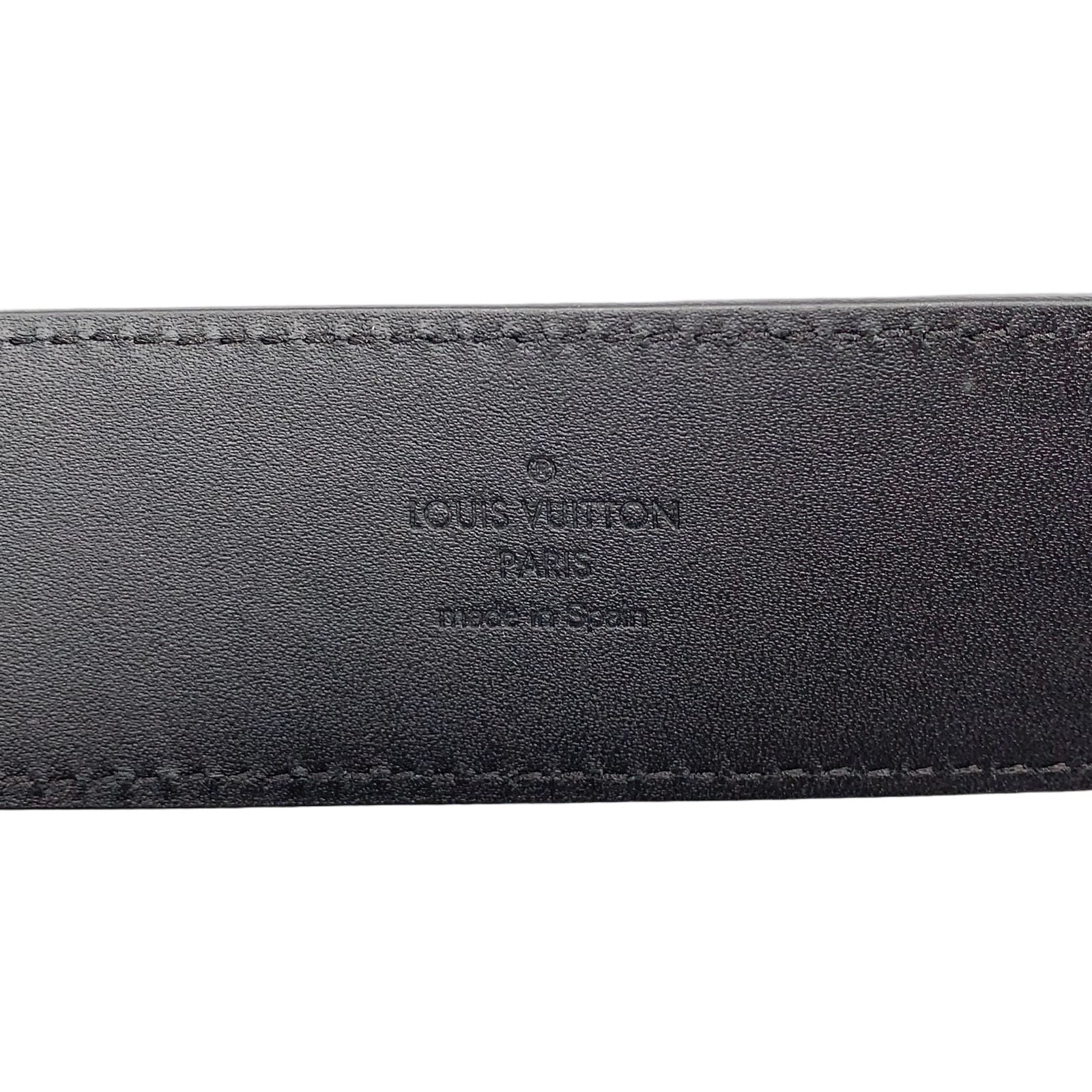 Louis Vuitton Ceinture LV Initial Leather Black Belt