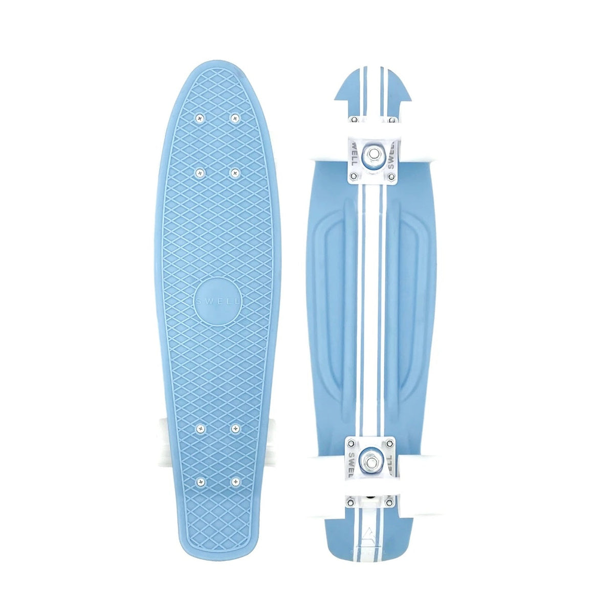Swell Surfrider Stringer Cruiser Complete 22″ - Light Blue/White