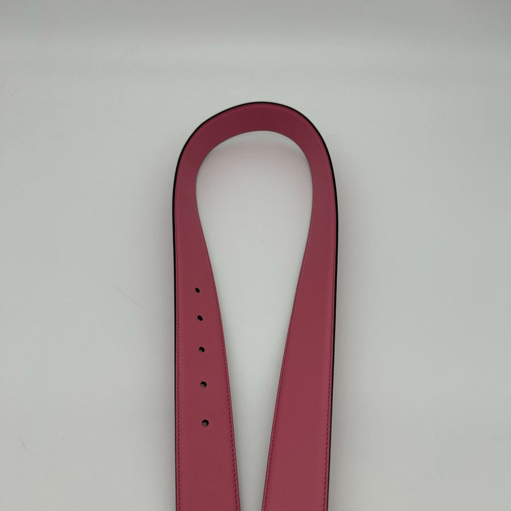 Gucci Belt Interlocking Leather Metal Pink Light Togo