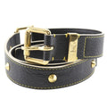 Louis Vuitton Ceinture Suhali Studs Leather Noir Black Belt