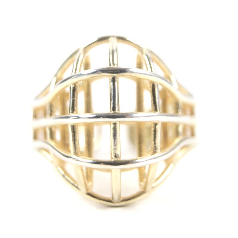 Bottega Veneta 3 D Wire Ring AG 925 Gold 13