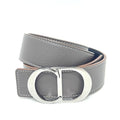 Dior Belt CD Logo Buckle Leather Brown