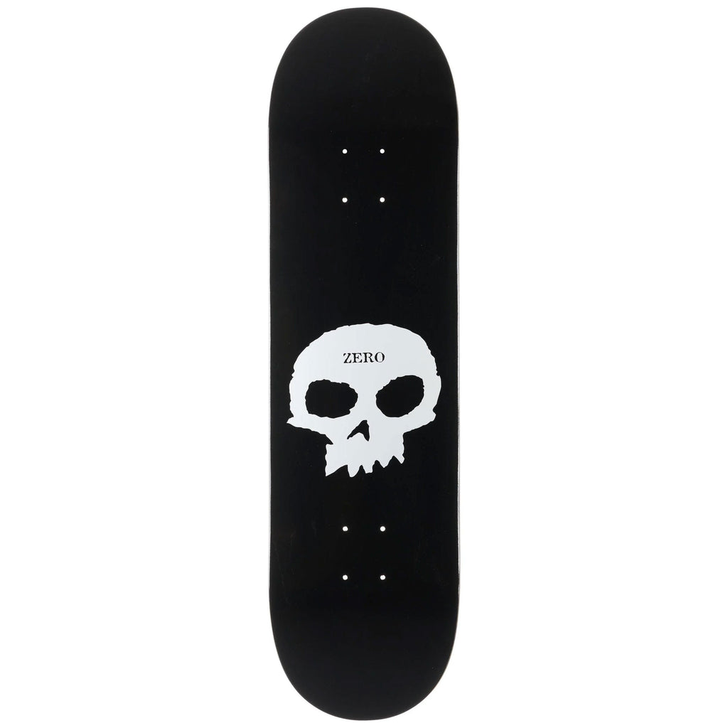 Zero Skateboard Deck Single Skull Black 9.0" x 33"