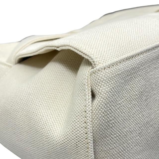 Bottega Veneta Arco Tote Handbag Intrecciato Canvas Leather White Black