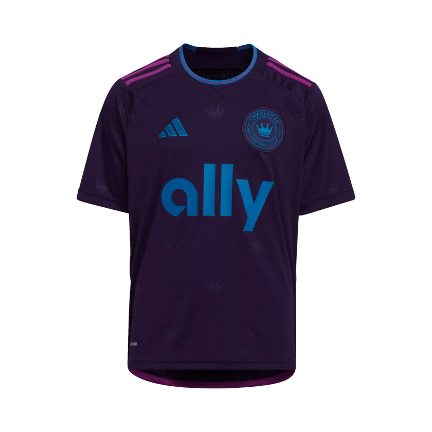 Kids' adidas Charlotte FC 23/24 Away Jersey