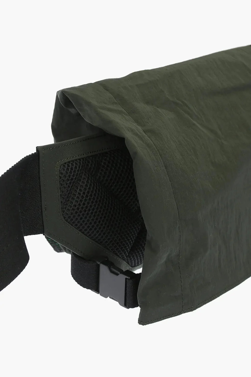 Bottega Veneta Mesh Detail Green Nylon Belt Bag