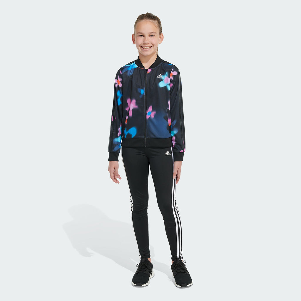 Kids' adidas Allover Print 3-Stripes Tricot Jacket