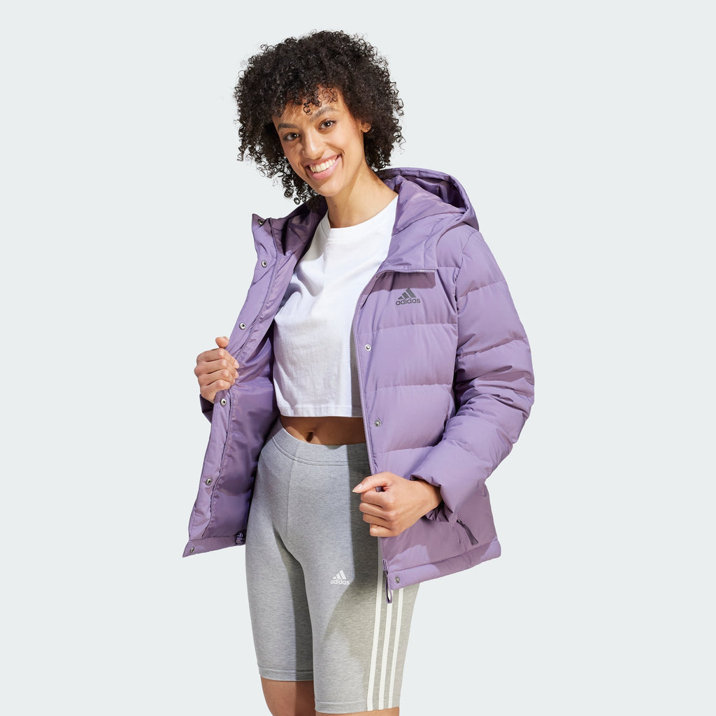 Women's adidas Helionic Hooded Down Jacket