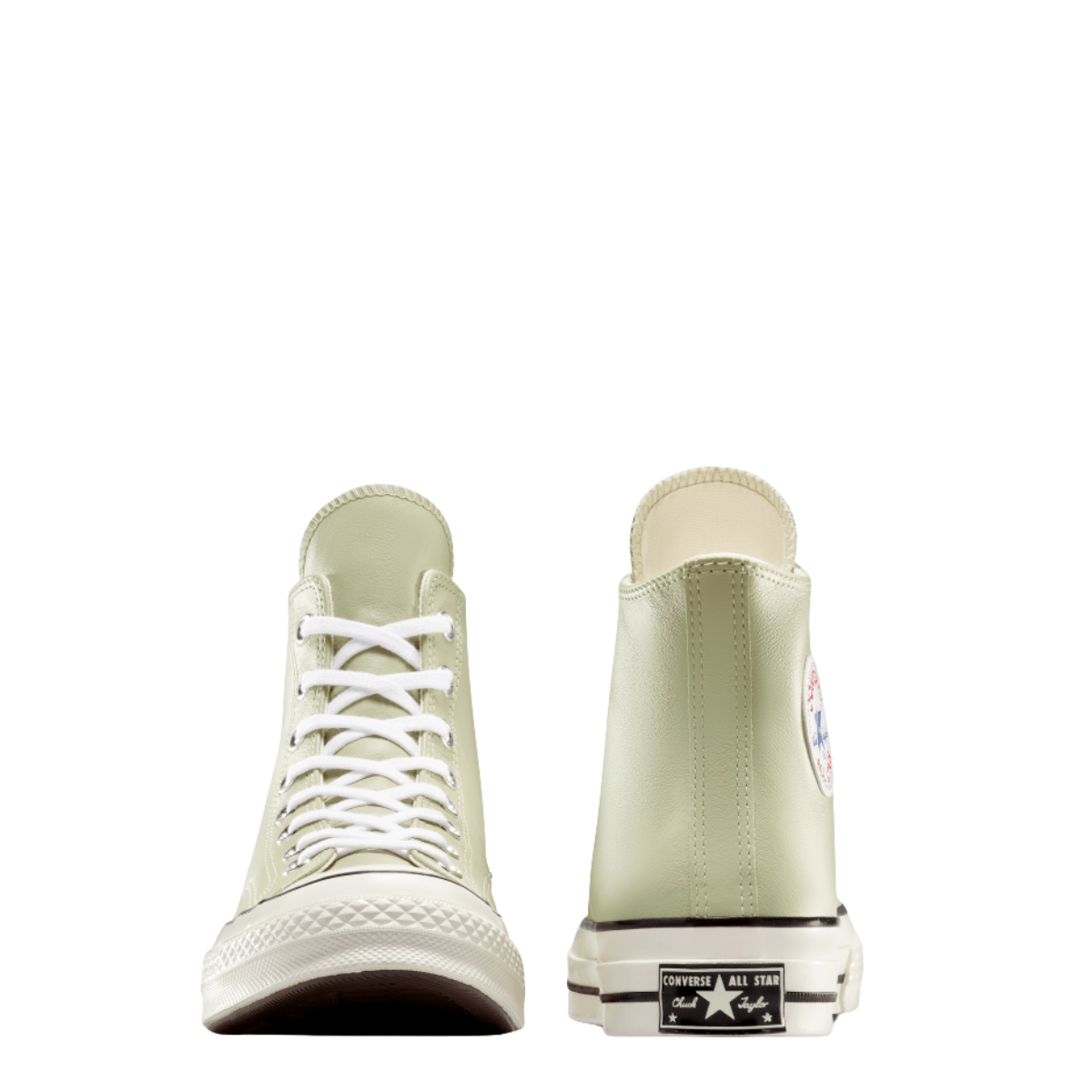 Converse Chuck 70 Leather High Top in Pale Surplus/Red/White