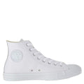 Converse Chuck Taylor All Star Leather High Top in White Monochrome