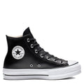 Converse Women's Chuck Taylor All Star Lift Leather High in Black/White