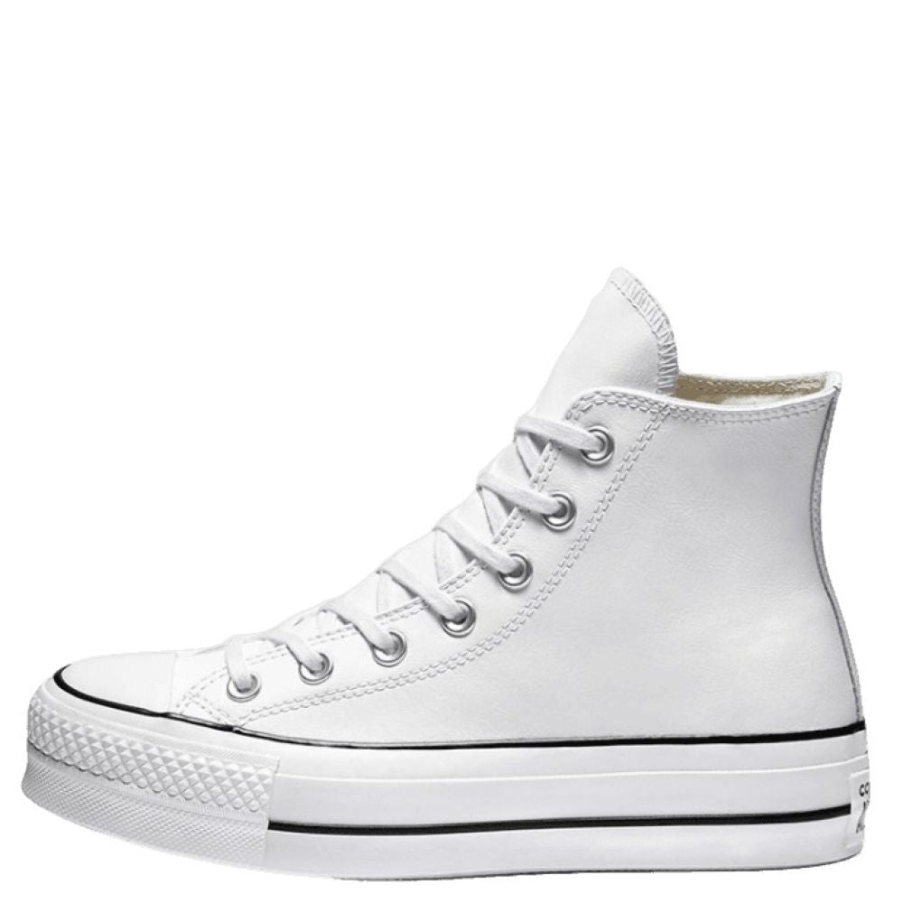 Converse Women's Chuck Taylor All Star Lift Leather High in White/Black/White