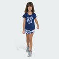 Kids' adidas Two-Piece Cap Sleeve Tee and Woven Shorts Set