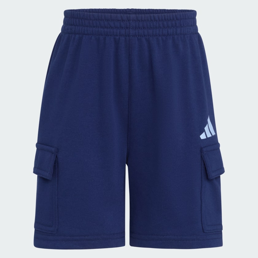 Kids' adidas Two-Piece Short Sleeve Heather Cotton Tee and Cargo French Terry Shorts Set