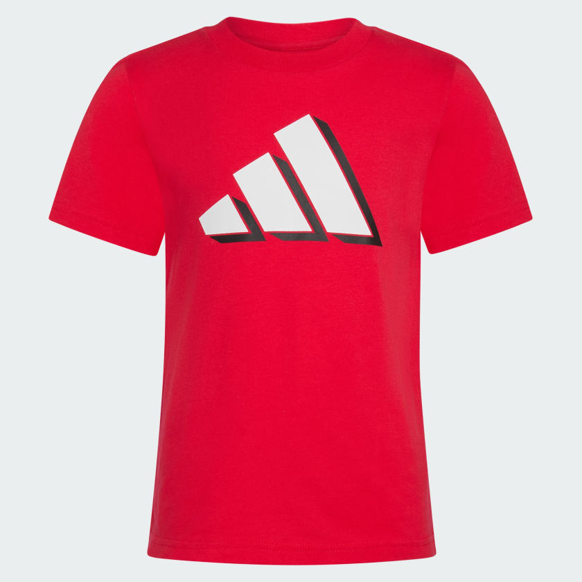 Kids' adidas Two-Piece Short Sleeve Cotton Tee and Cargo French Terry Shorts Set